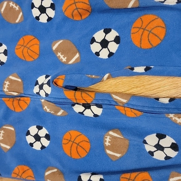 Carter's Footed Onesie Fleece Sports Pajamas - Picture 2 of 6